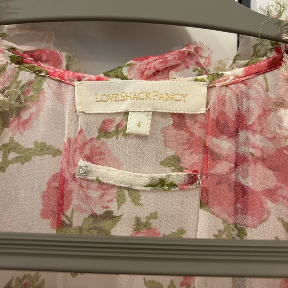 LoveShackFancy Arlo Belted Ruffle Dress - Picture 3 of 9